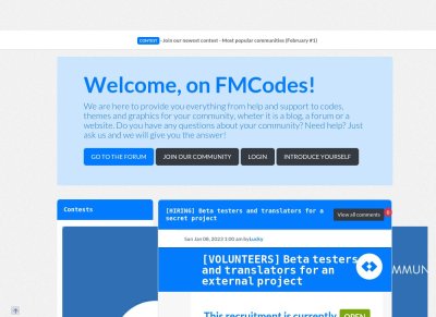 FMCodes • All-in-one Webmasters community 